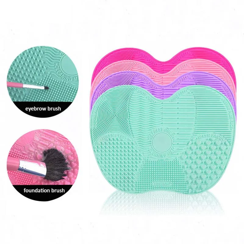 

1pcs Silicone Makeup Brush Cleaner Pad Washing Brush Cleaning Mat Hand Tool Eyeshadow Foundation Brushes Cleaner Scrubber Board