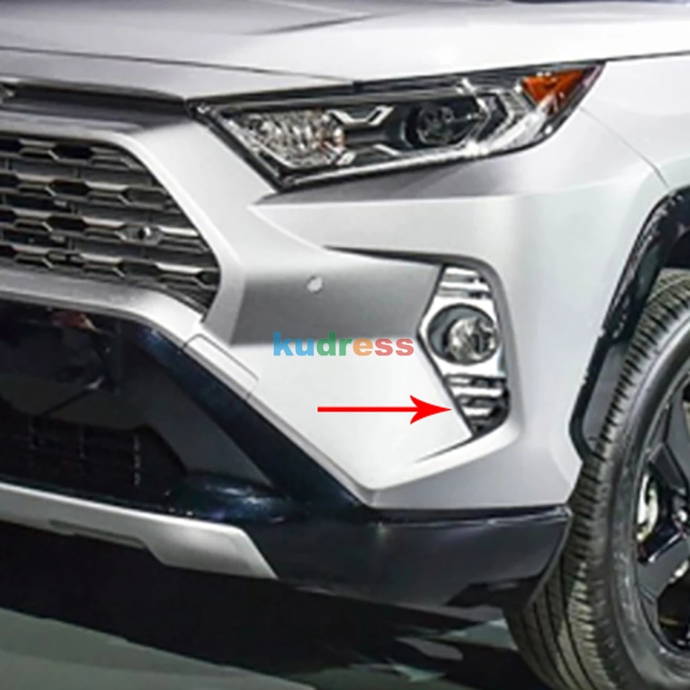 Для Toyota RAV4 RAV 4 Adventure/Ограниченная серия LE XLE Hybrid ABS хромированный противотуманный светильник, лампы, накладка, аксессуары