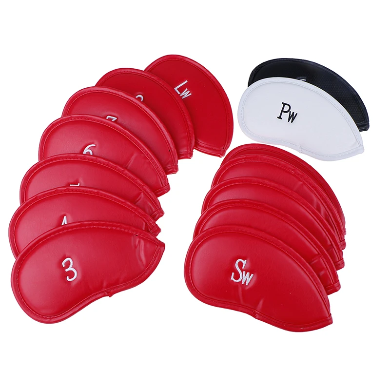 

Head Covers Protector Games Sets Accessories Iron Club PU 12pcs/set Golf Exquisite