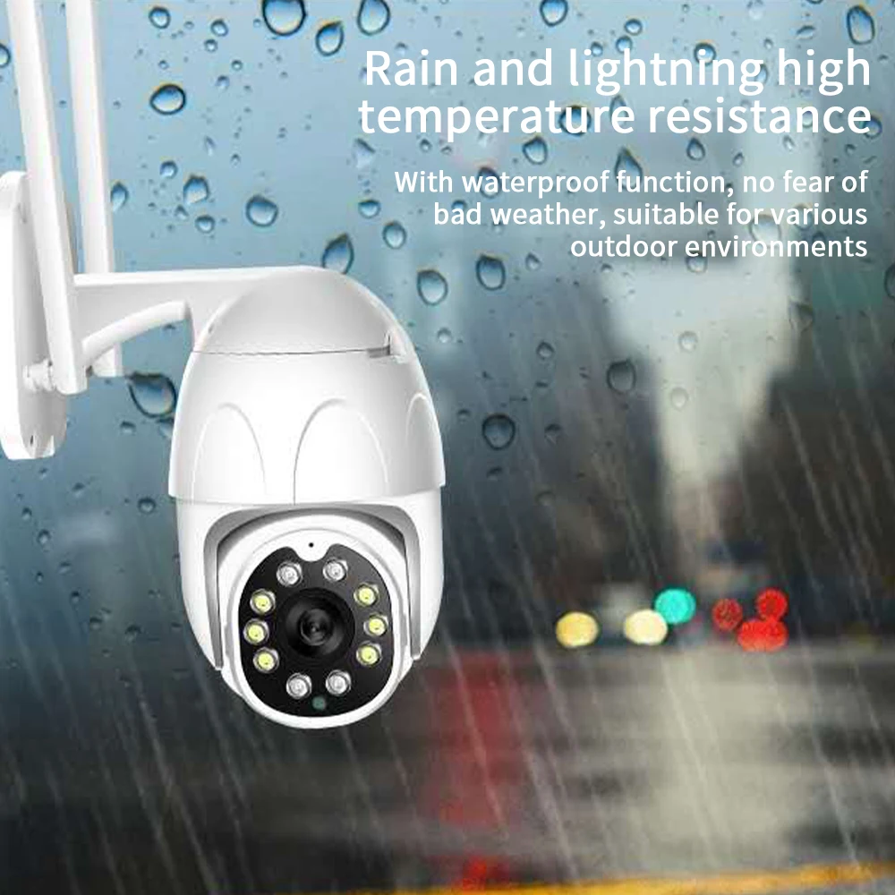 

Waterproof Wifi Security Camera APP Rotation Night Vision Phone Remote 2.0MP 1080p Full HD PTZ Photography Android iPhone 4