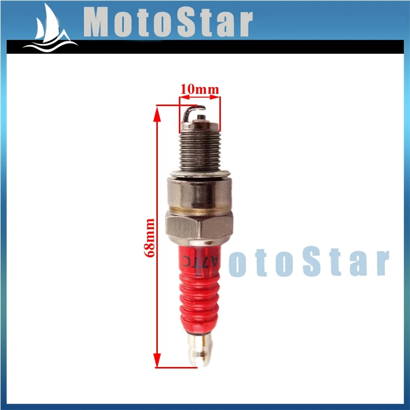 Красная свеча зажигания A7TC для 50cc 90cc 110cc 125cc 140cc 150cc 160cc Pit Dirt Bike ATV Quad картинг багги |