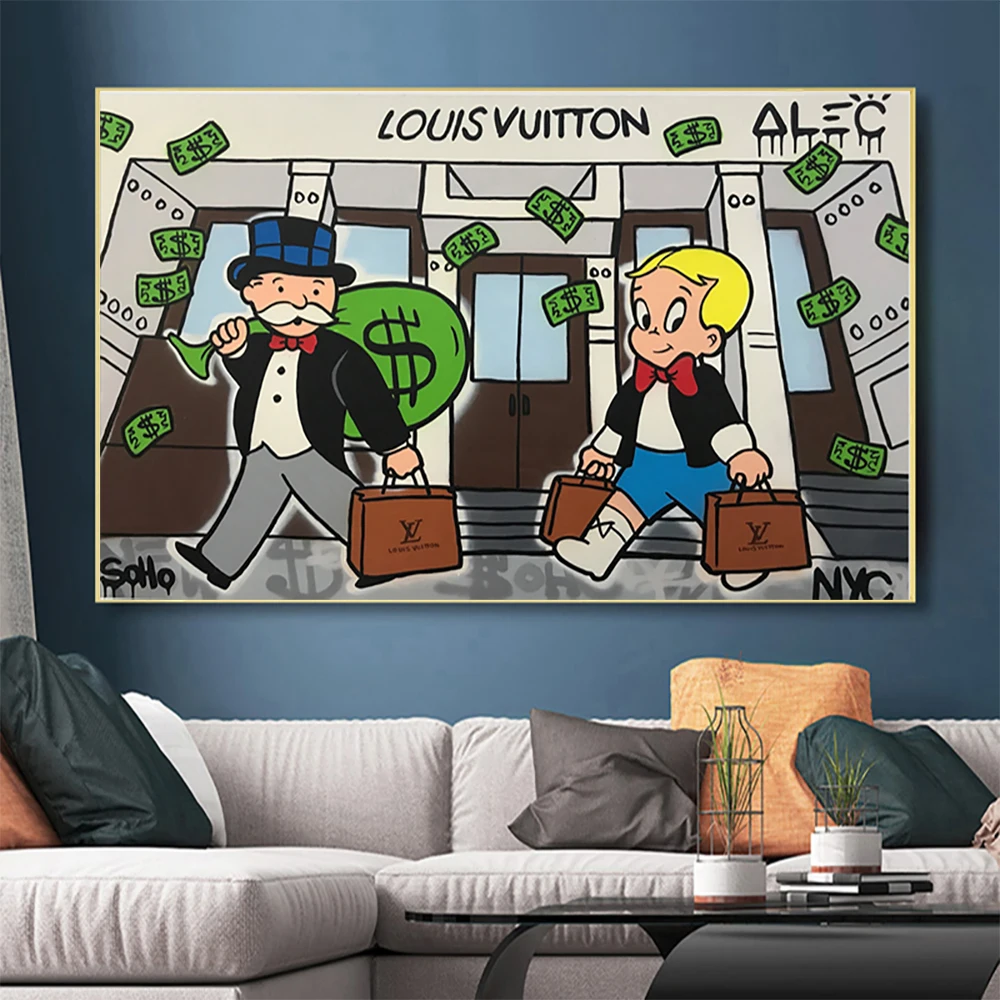 

Alec Monopolyingly Love Is Answer Canvas Poster and Prints On The Wall Picture Modular Paintings For Living RoomHome Decor