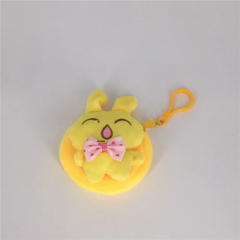 4 цвета милый новый кролик 8 см плюшевый Кошелек хлопок кошелек брелок