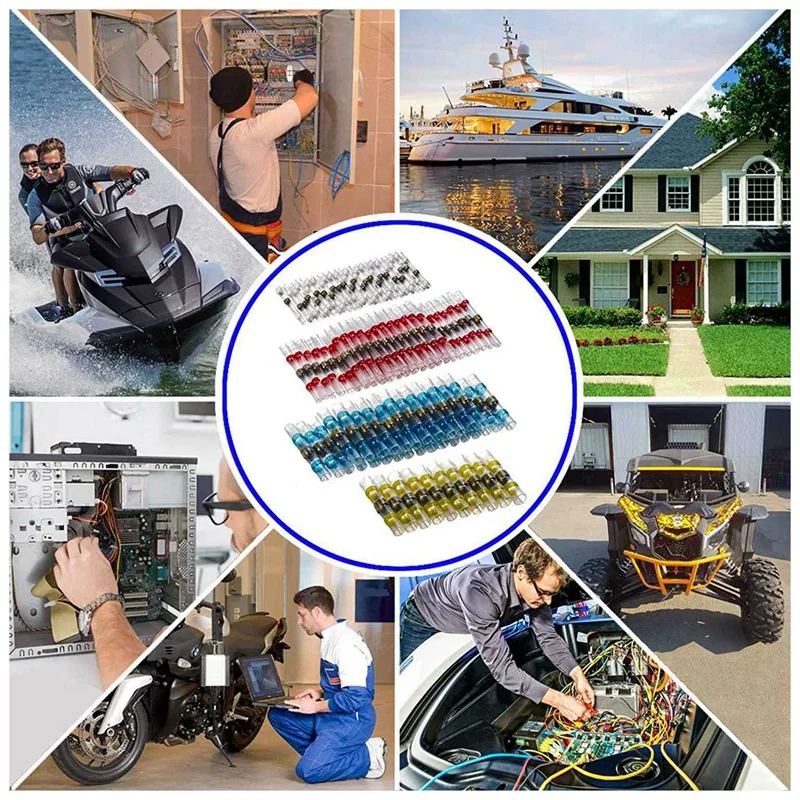 50 шт. термоусадочный соединитель для стыковой проволоки изолированный и