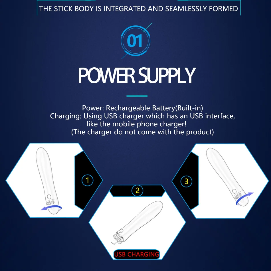 USB зарядка AV Stick женский фаллоимитатор Реалистичные вибраторы для женщин