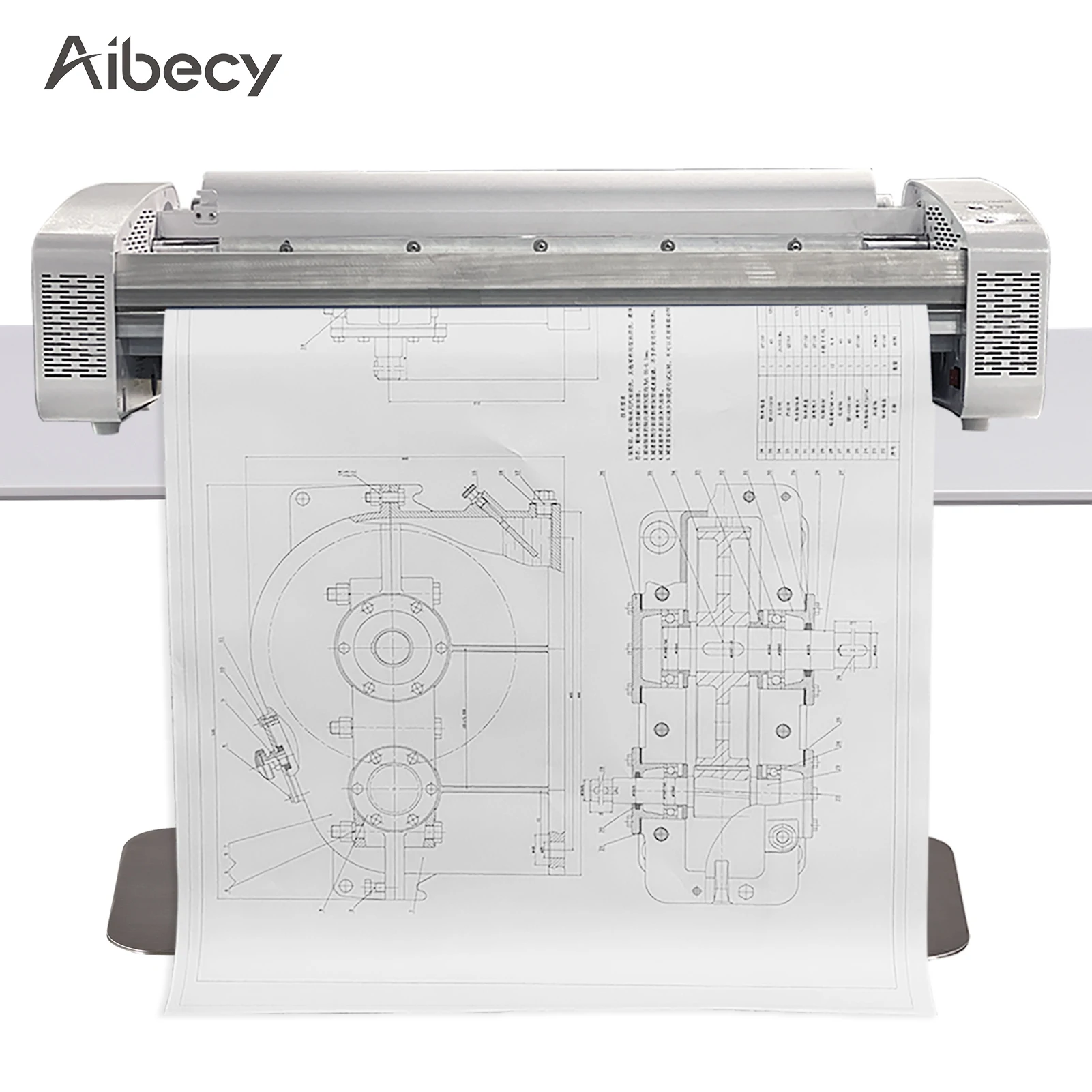 

Aibecy G6 Large Format Plotter Printer 36 Inch Engineering CAD Drawings Printer Hot-Melt Technology High Speed Printing No Ink