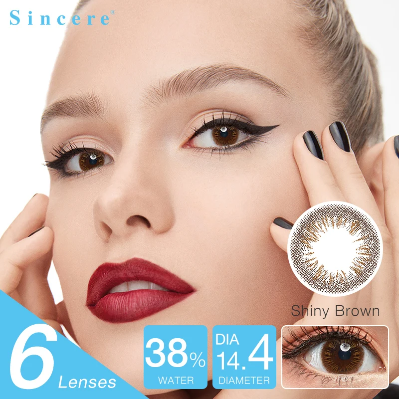

Sincere vision Brand NEW FAIRY 1day Colored Contacts Green Color Contact Lenses For Eyes Contacts 6lenes/3pair Free shipping
