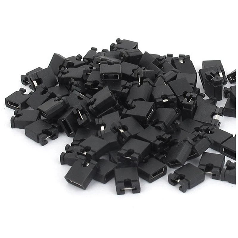 

120 Pcs 2.54mm Standard PCB Shunts Short Mini Jumper Cap Connector