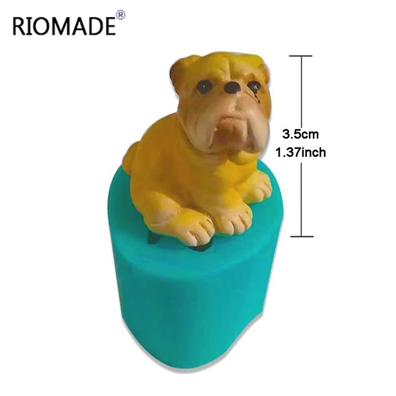 Мини силиконовая форма для бульдога инструменты украшения тортов маленьких