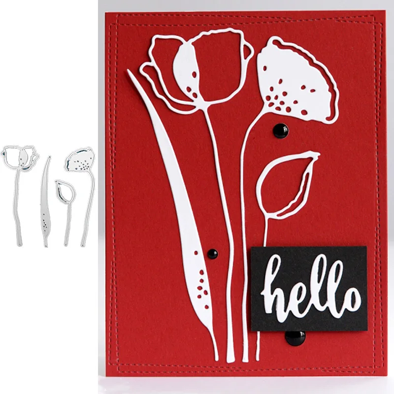 4 шт./компл. трафарет для скрапбукинга декоративное тиснение рукоделие|Вырубные