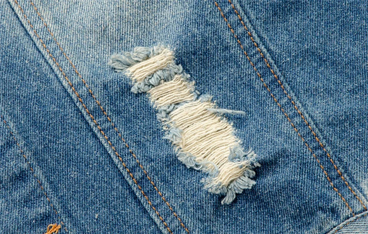 

summer style Men's denim vest slim men denim Outerwear Coats Moto & Biker blue hole Sleeveless vest for men big size 4xl 5xl