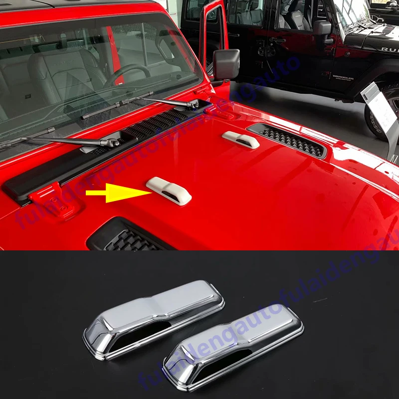 2 шт. для Jeep Wrangler JL 2018 2019 АБС хромированная Защитная панель переднего