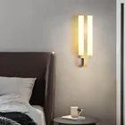 Светодиодная настенная лампа, современный минималистичный светильник для коридора, роскошные лампы для спальни, индивидуальный креативный настенный светильник для гостиной, телевизора