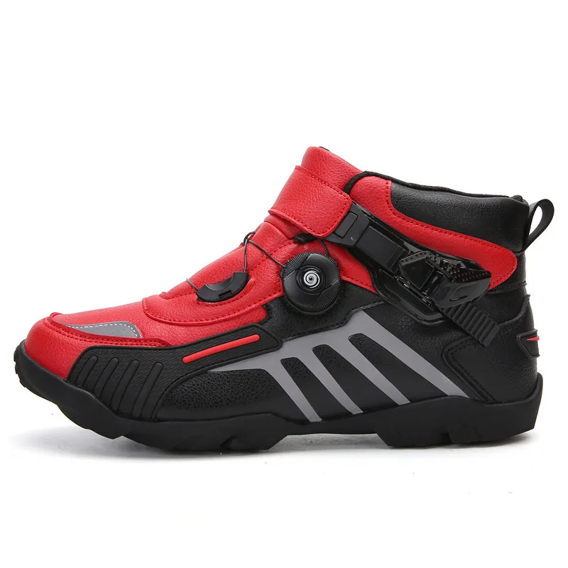 

Road boots motorcycle boots Knight Boots Men's and women's short boots bicycle riding shoes racing shoes locomotive shoes