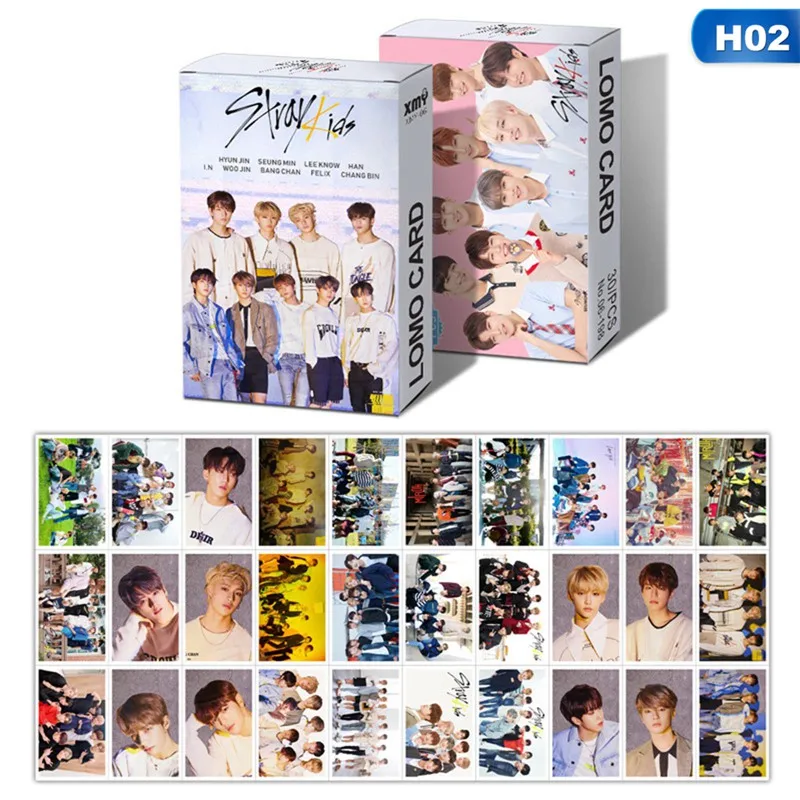 30 шт./кор. Kpop STRAY KIDS MONSTA X NCT 127 дважды новый альбом LOMO Card Фотокарта Самодельные