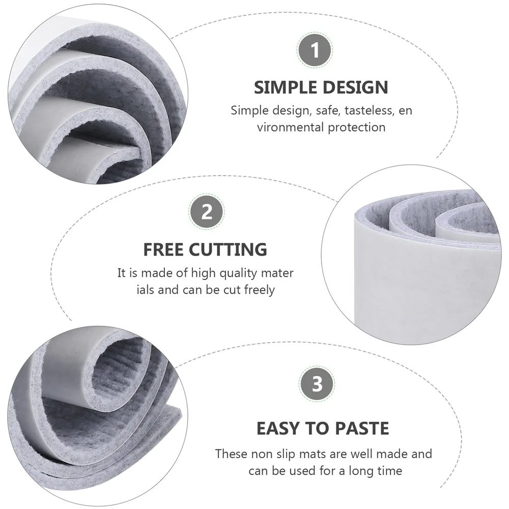 

2pcs Furniture Pad Felt Table Chair Feet Mat Free Cut Floor Protective Pads