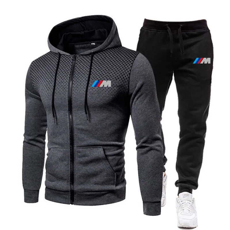 

2021 Spring Fashion New Tracksuit Running Sets Mens Sport Suits Jogging Fitness Sportwear 2Pcs Sets High Quality Brand Clothes