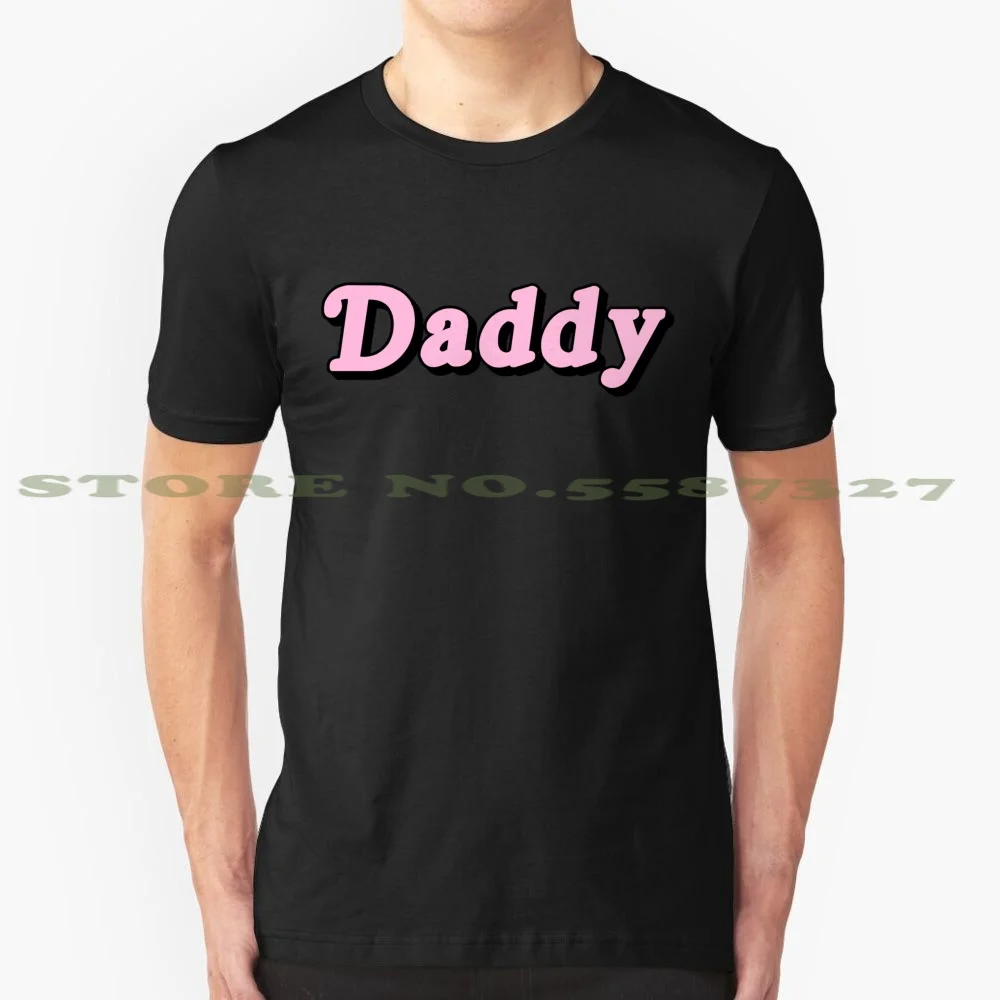 Папа-розовый классный дизайн Мода Футболка папа Yes Daddy гей милый розовый | Мужская