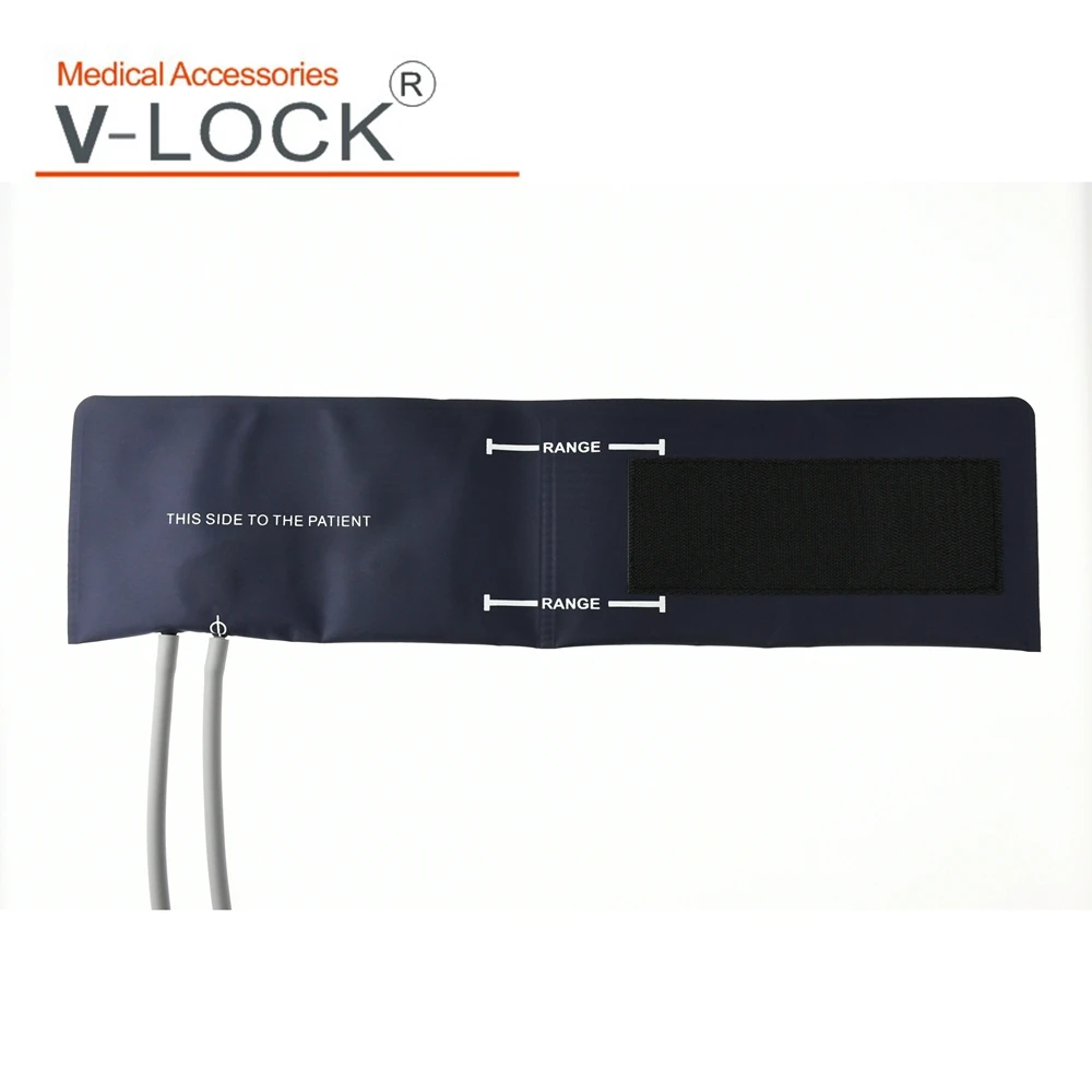 Child arm Reusable without-bladder double tube blood pressure cuff without connector |