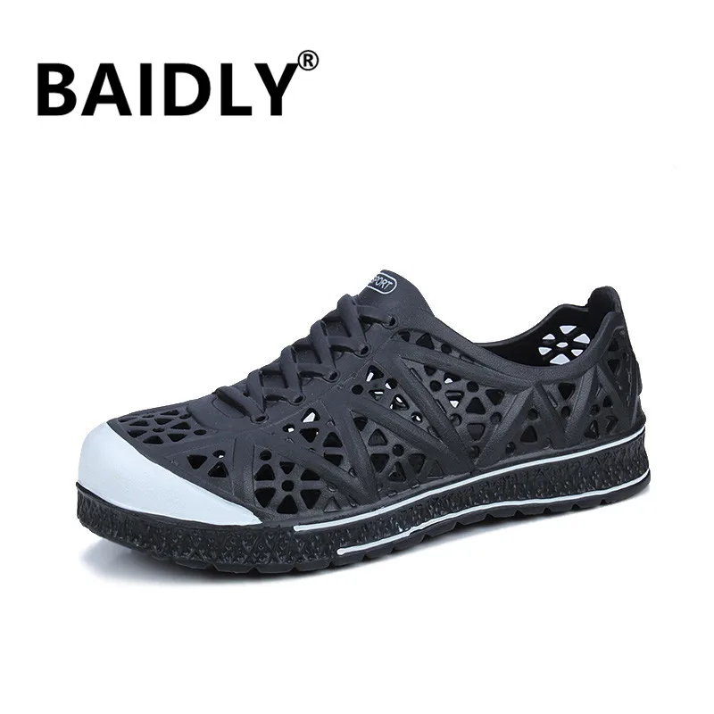 Мужские летние садовые сандалии Нескользящие легкие дышащие клоги Повседневная