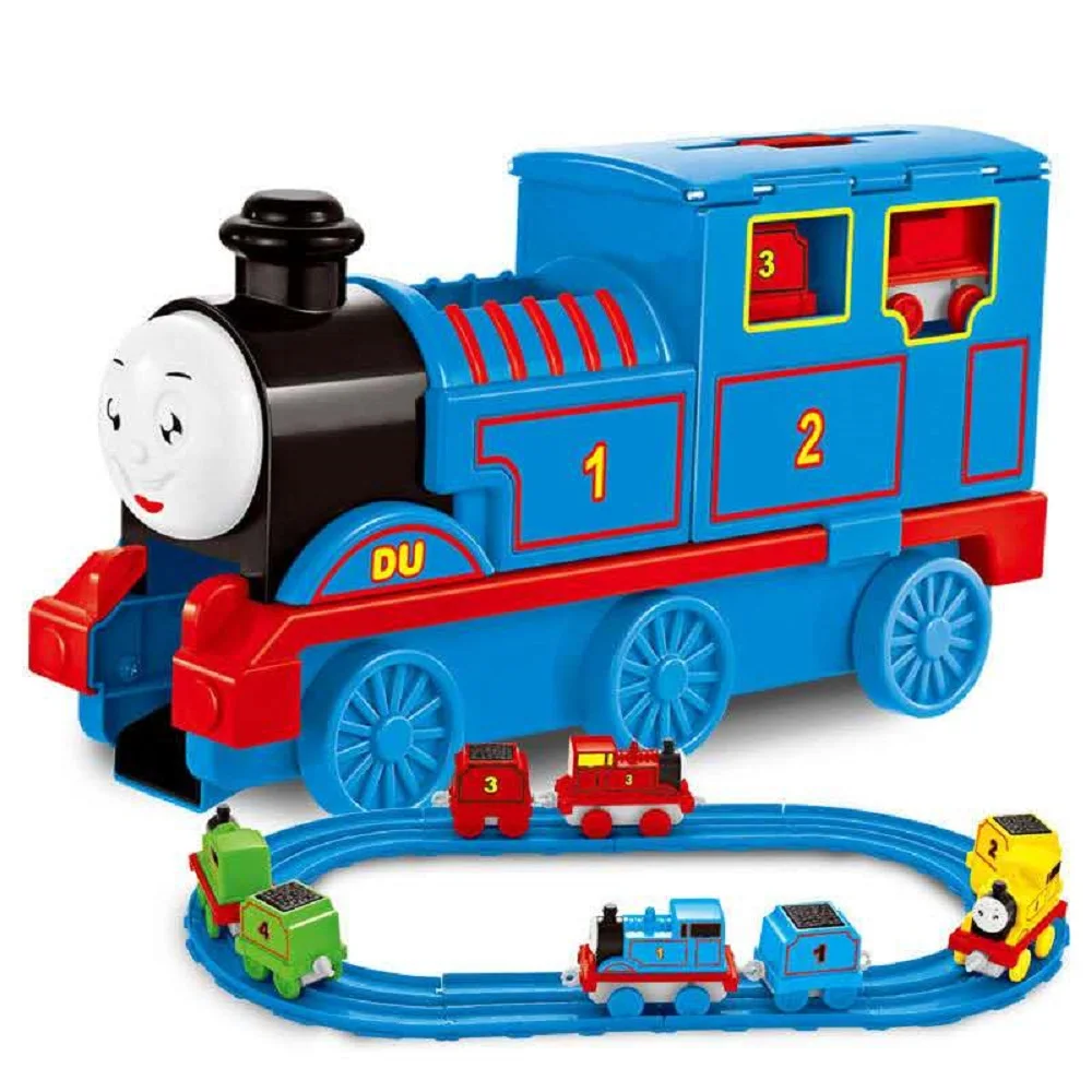 Большой поезд и с рисунками из мультфильма Паровозик комбинации трек детская