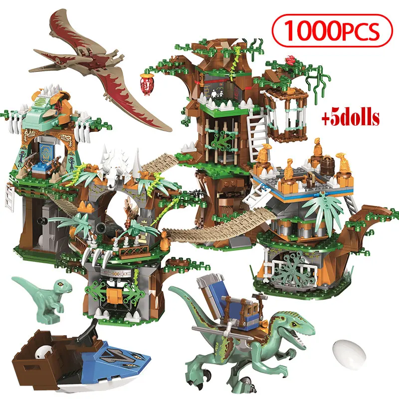 1000 шт. Детский конструктор Парк Юрского периода|Блочные конструкторы| |