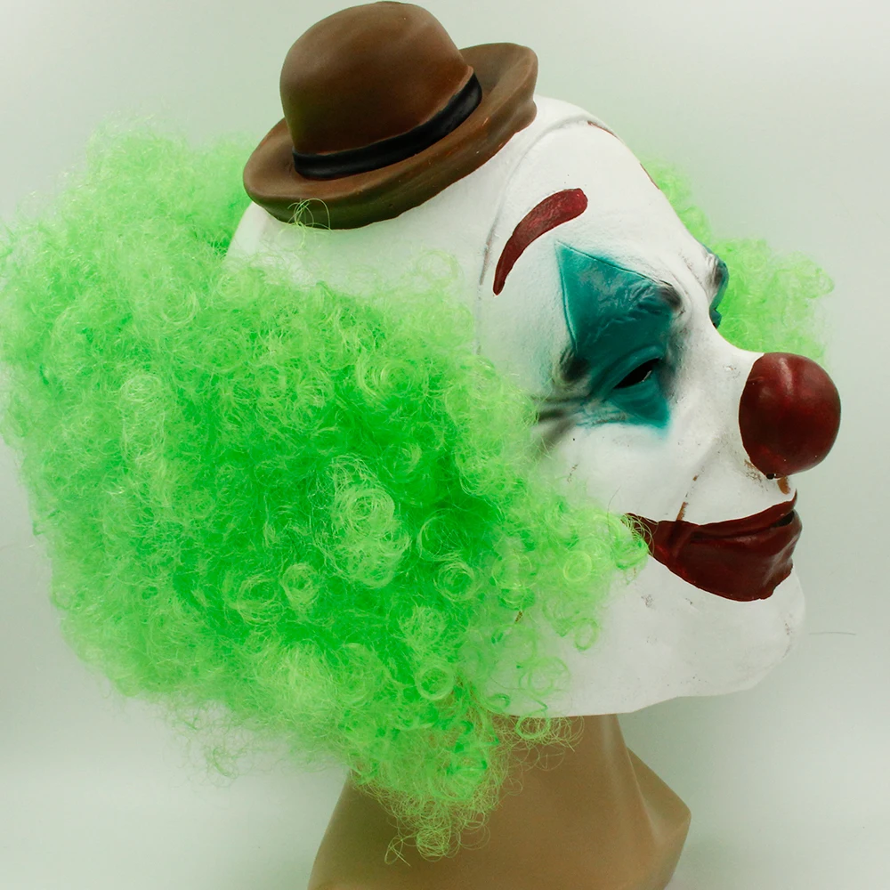 

Halloween Green Hair Latex Mask Halloween Horror Mask Adult Latex Mask Party Cosplay Peripheral