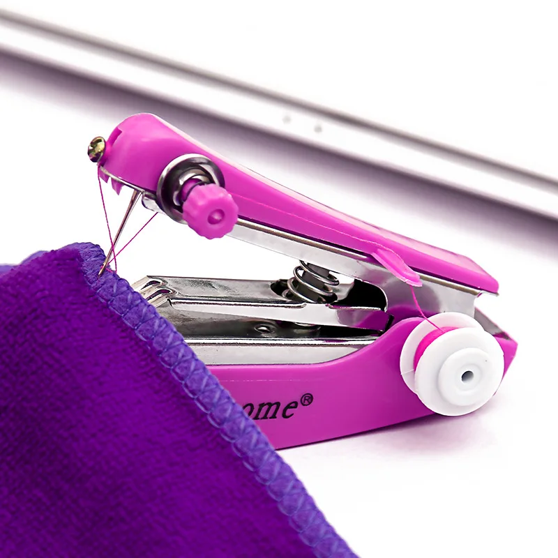 

Mini Hand Sewing Machine, Creative Sewing Machine Simple Operation Sewing Tools Sewing Cloth Fabric Handy Needlework Tools