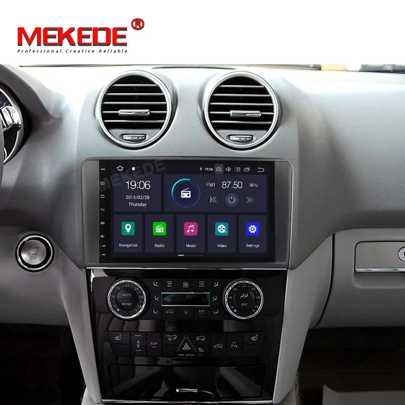 Octa Core 9''Car Android 9,0 автомобиля DVD gps плеер для Mercedes Benz ML W164 W300 ML350 ML450 ML500 GL X164 G320 GL350 GL450 GL500
