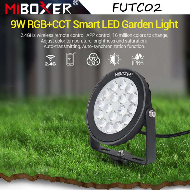 Miboxer FUTC02 9 Вт RGB + CCT умный светодиодный садовый светильник водонепроницаемая
