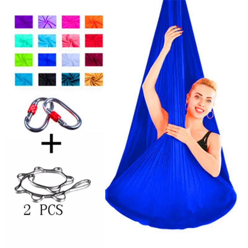 

Full set Flying-Aerial Yoga Hammock Fabric Swing Latest Multifunction Anti-gravity belts for yoga training Yoga for sport Yoga