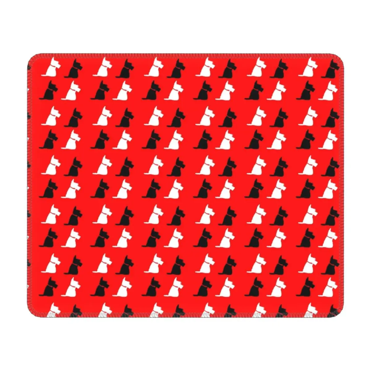 

Scottie Dog Mouse Pad Square Non-Slip Rubber Mousepad with Stitched Edges for Gaming Desk Computer Scottish Terrier Mouse Mat