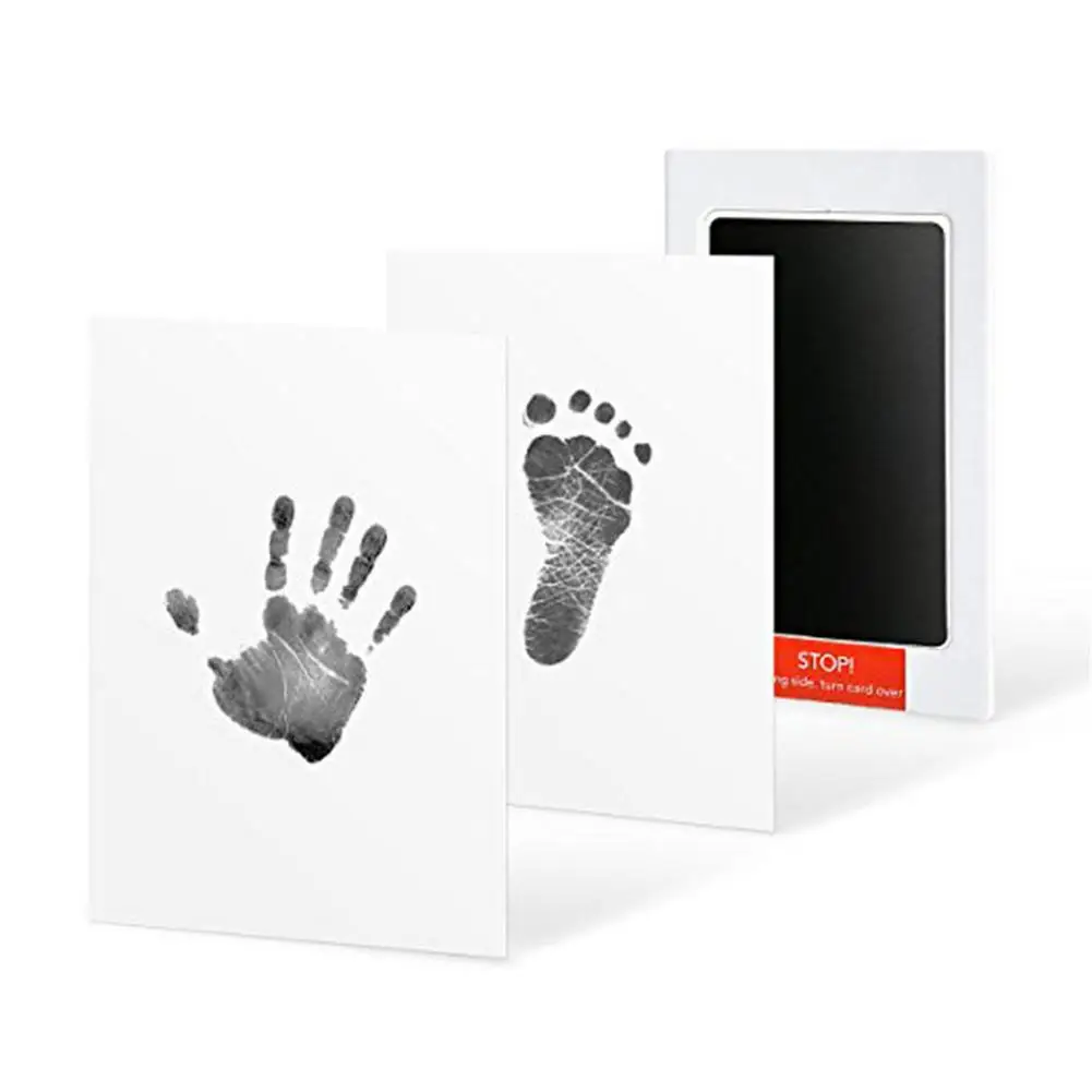 Baby Handprint And Footprint Exquisite Ink Pad For Newborn Boys Girls Handprint And Footprint Impressive Keepsake Stamp images - 5