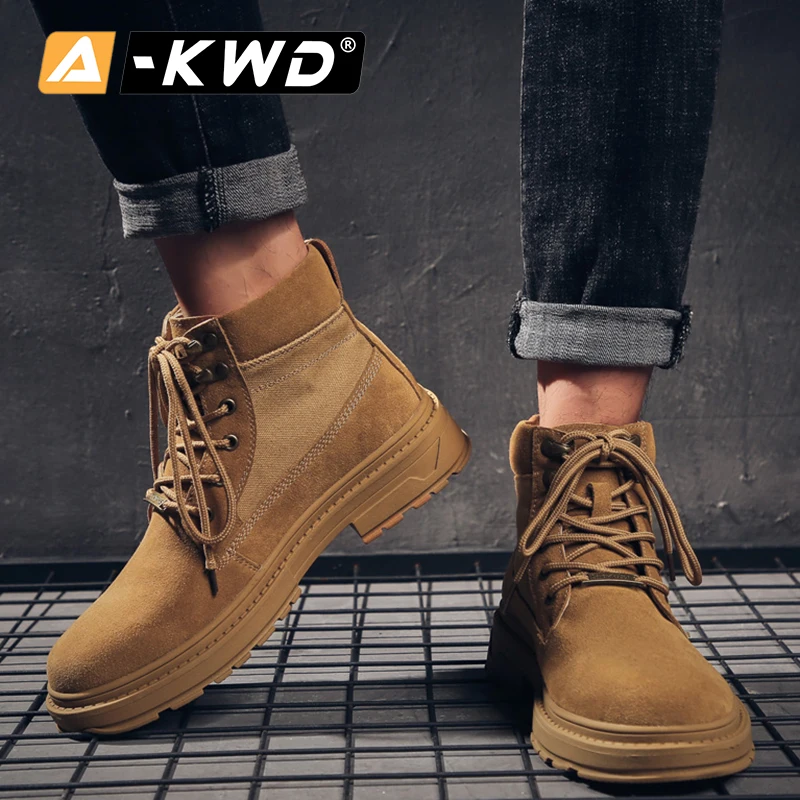 Модная рабочая обувь мужские защитные зимние ботинки мужская кроссовки высокие