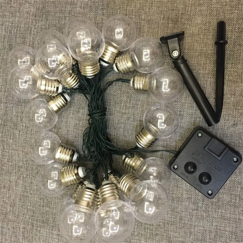 Светодиодная лампа на солнечной батарее 3 5 м/5 м 10/20 светодиодов