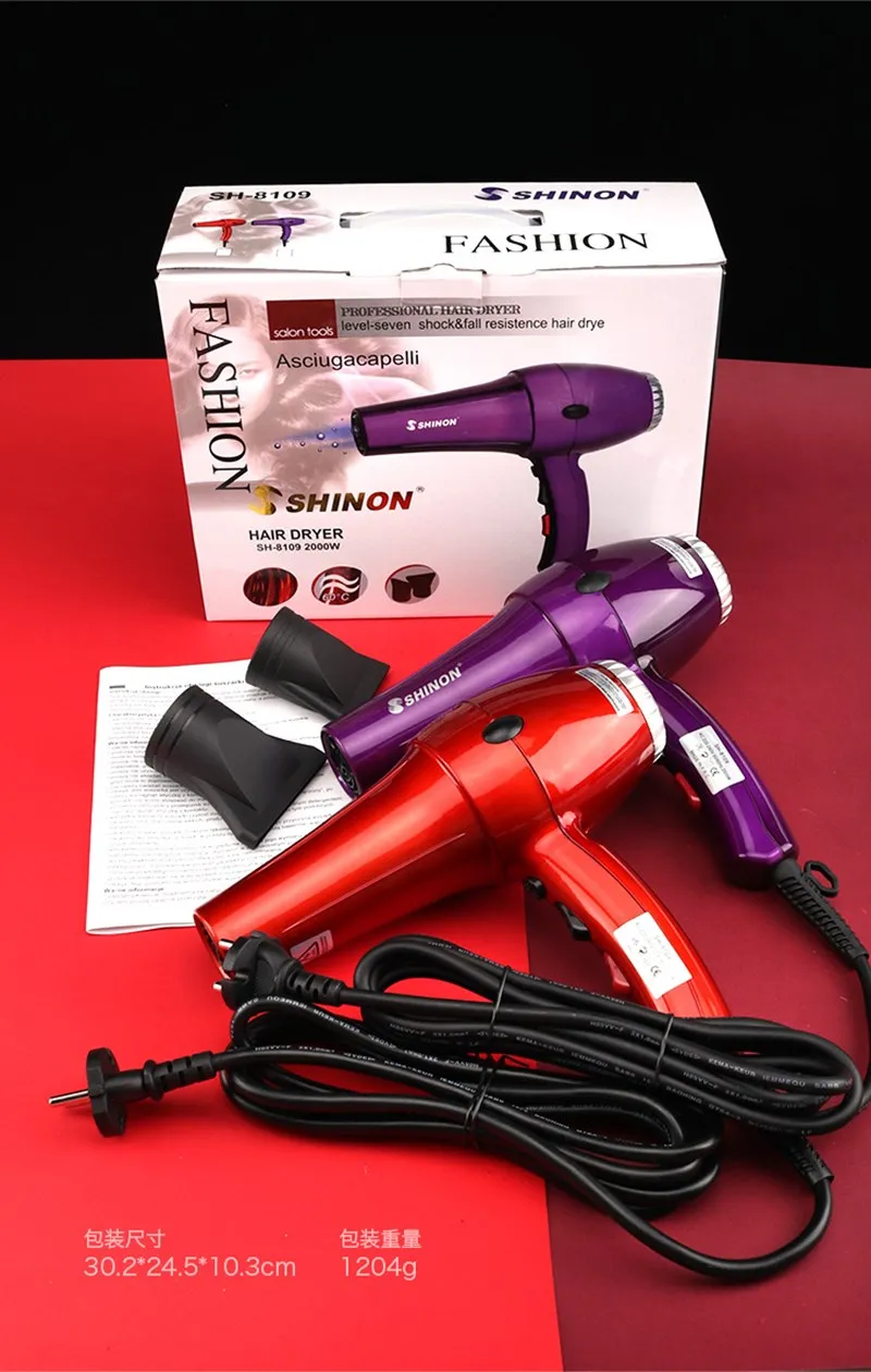 Фен для волос с концентрирующими насадками 2000 Вт|Фены волос| |