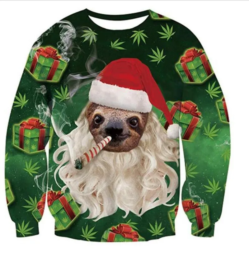 2019 уродливые Рождественский свитер для мужчин и женщин осень зима пуловер