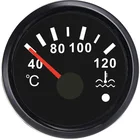 Датчик температуры воды для автомобиля, грузовика, лодки, 2 дюйма, 52 мм, датчик температуры 40-120 , Мотометр, индикатор для автомобиля с красной подсветкой