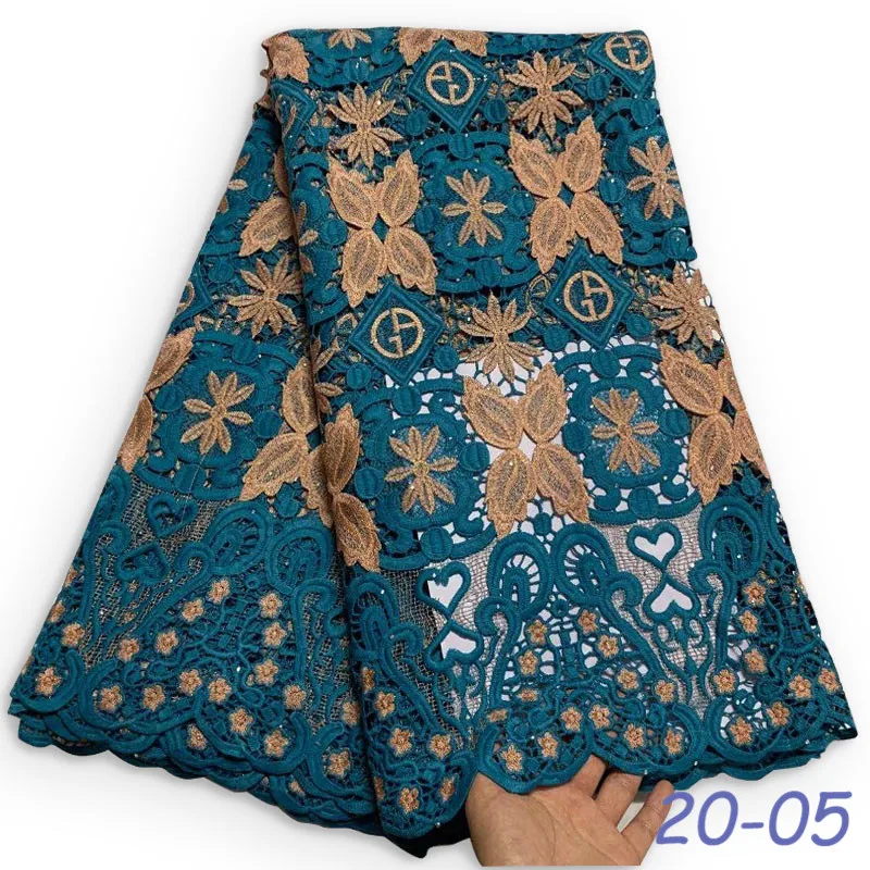 2020 Высококачественная нигерийская французская гипюровая кружевная ткань с