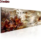 Алмазная живопись Yaotian, абстрактные лилии, вышивка крестиком, мозаика, картина из страз, стразы, подарок ручной работы