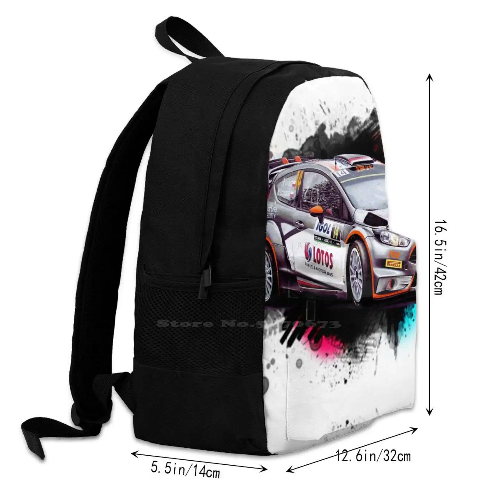 Школьная сумка Robert Kubica'S Fiesta Wrc рюкзак большой емкости для ноутбука Rs Rally Rali Wrc2 R5