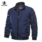 Куртка-бомбер мужская на молнии, повседневный пилот ВВС MA1, теплая уличная одежда в стиле хип-хоп, пальто для колледжа, Осень-зима