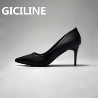 high heels womens classic pumps shoes fashion designer black leather summer lady dress wedding business shoes for women 2021