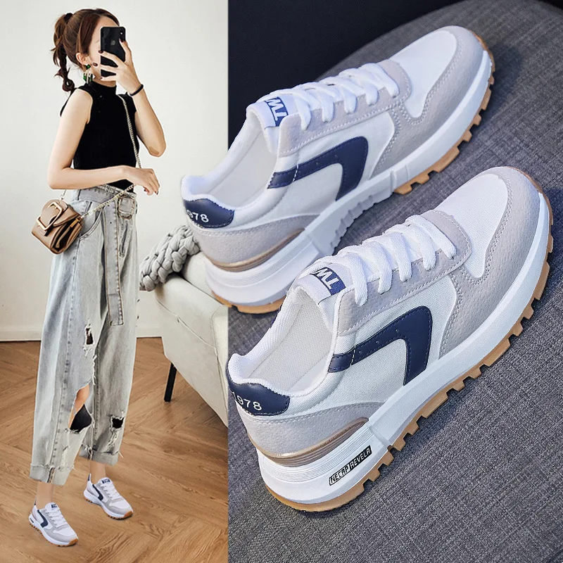 

кроссовки женские кроссовки кеды туфли ботинки женские кеды женские Кроссовки обувь Женские кроссовки, Новинка осени 2021, модная сетчатая ж...