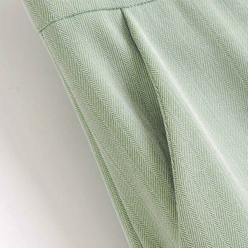 Женский винтажный офисный комплект из 2 предметов пиджак цвета хаки пальто и