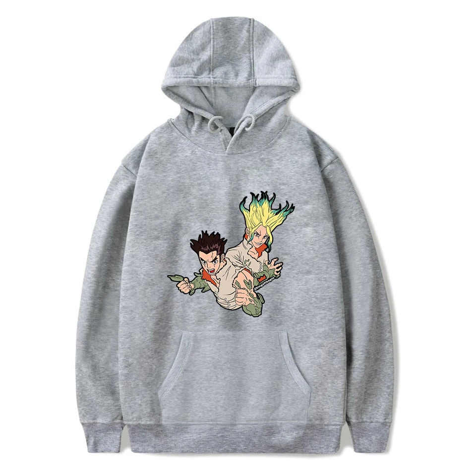 Принт dr. stone Осенняя мужская модная толстовка с капюшоном популярная толстовка с капюшоном в стиле аниме для мужчин/женщин Удобная Повседневная Толстовка с капюшоном пуловер Горячая Распродажа