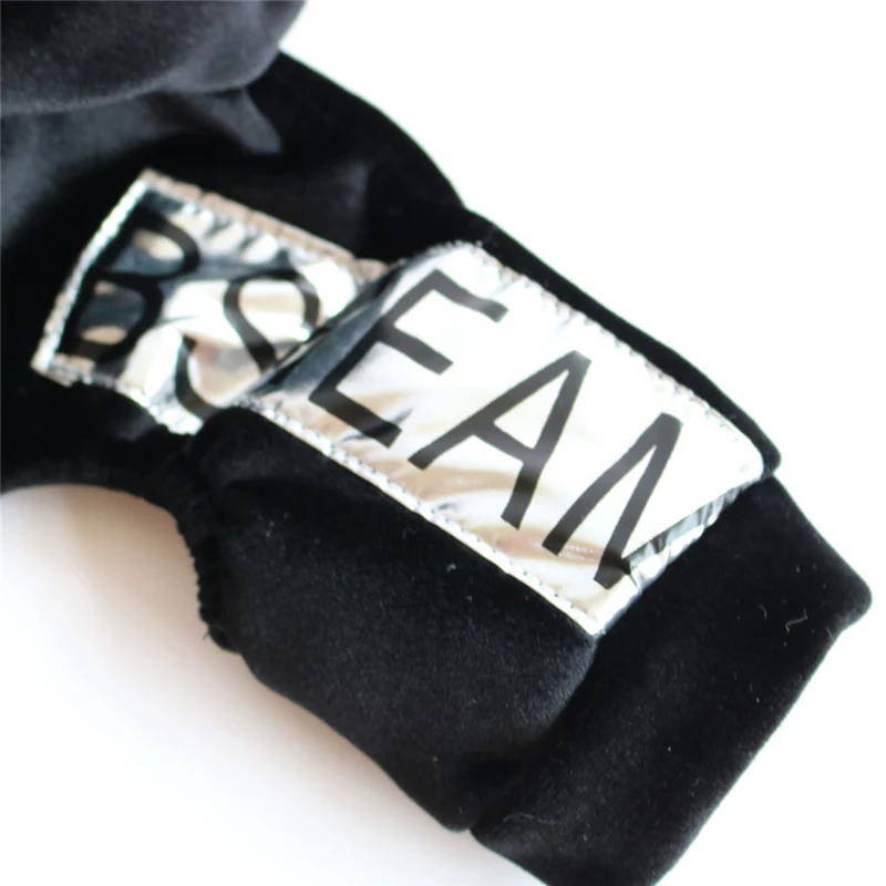 Красный черный комбинезон для собак теплая зимняя одежда домашних животных с