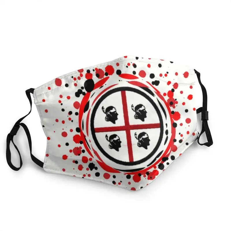 

Sardinia Flag Mask Washable Unisex Adult Italy Pride Mouth Face Mask Anti Dust Protection Cover Respirator Mouth-Muffle