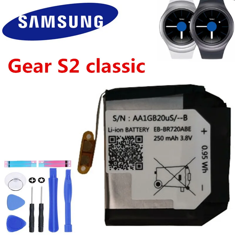Для Samsung Gear S2 classic SM R720 R732 Смарт часы 250 мАч оригинальная запасная