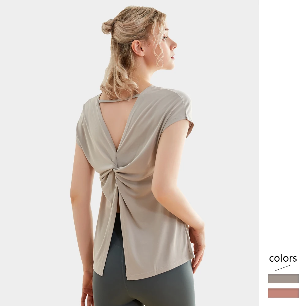 Женская рубашка с коротким рукавом Повседневная однотонная свободная футболка